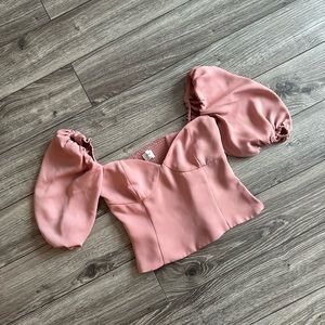 Aritzia Wilfred Novella Blouse XS Pink
